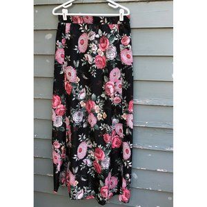 Vintage Edith Flagg Three Flaggs floral midi long